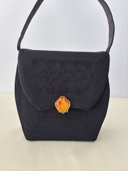 1940s Cordé Dark Navy Handbag
