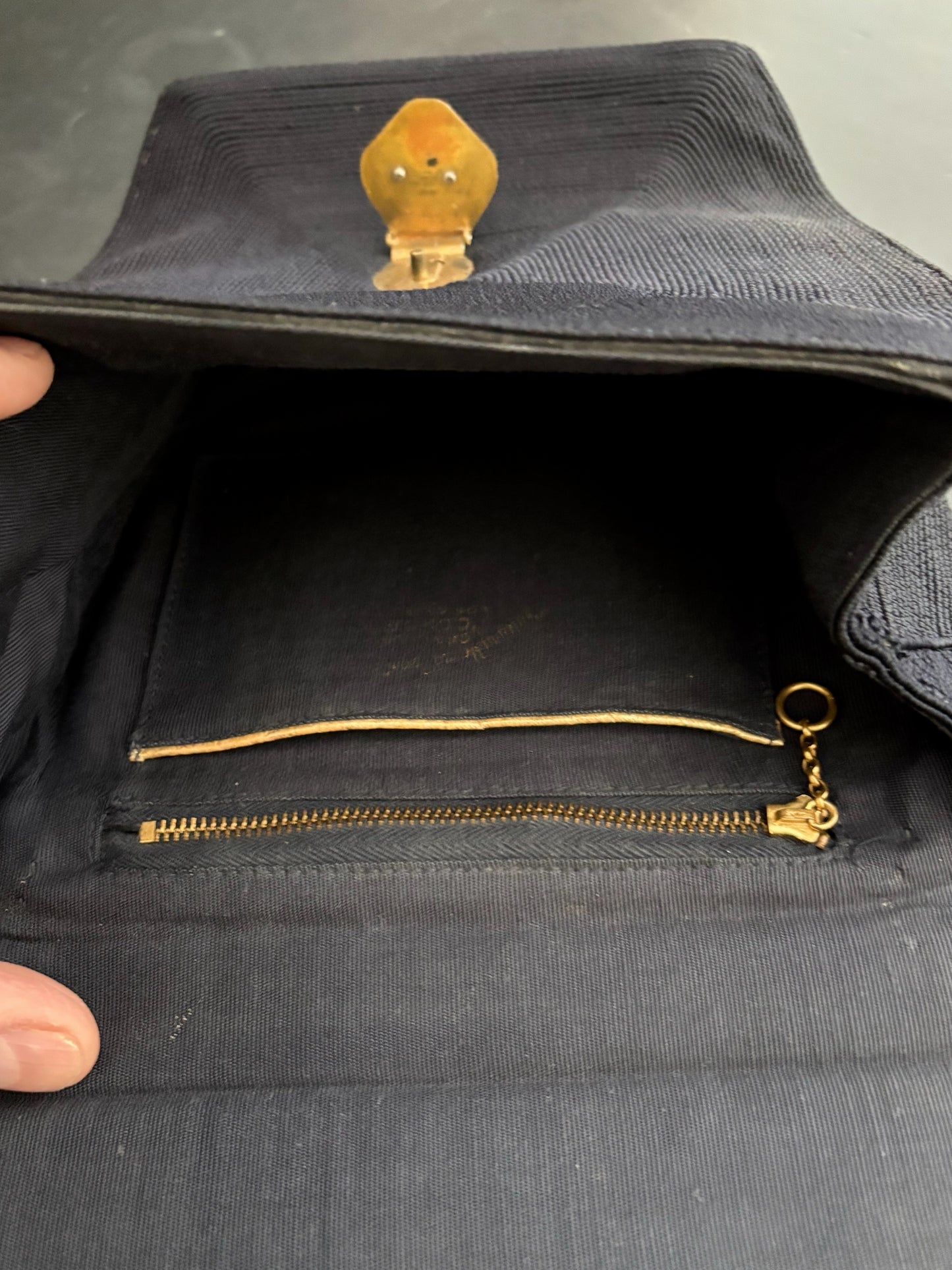 1940s Cordé Dark Navy Handbag