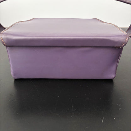 1960s Purple Hard Shell Box Bag