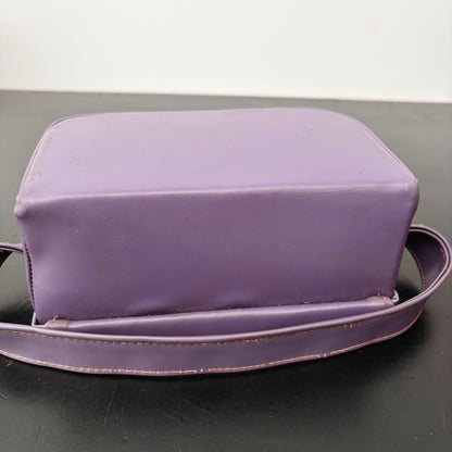 1960s Purple Hard Shell Box Bag