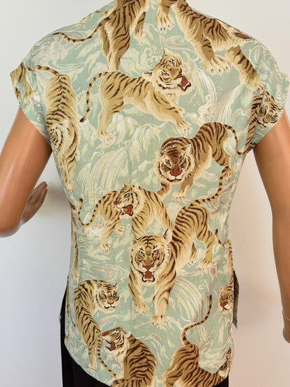 S | 1940s/50s Style Tiger Print Tea Timer