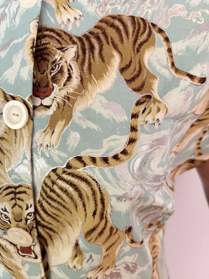 S | 1940s/50s Style Tiger Print Tea Timer