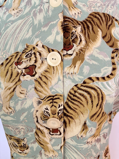 S | 1940s/50s Style Tiger Print Tea Timer