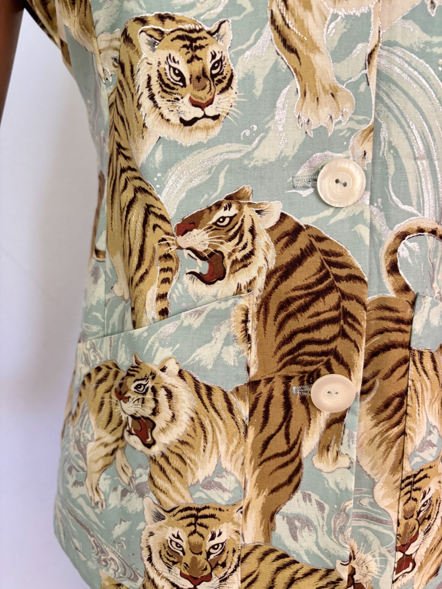 S | 1940s/50s Style Tiger Print Tea Timer