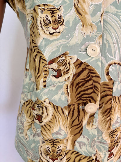 S | 1940s/50s Style Tiger Print Tea Timer