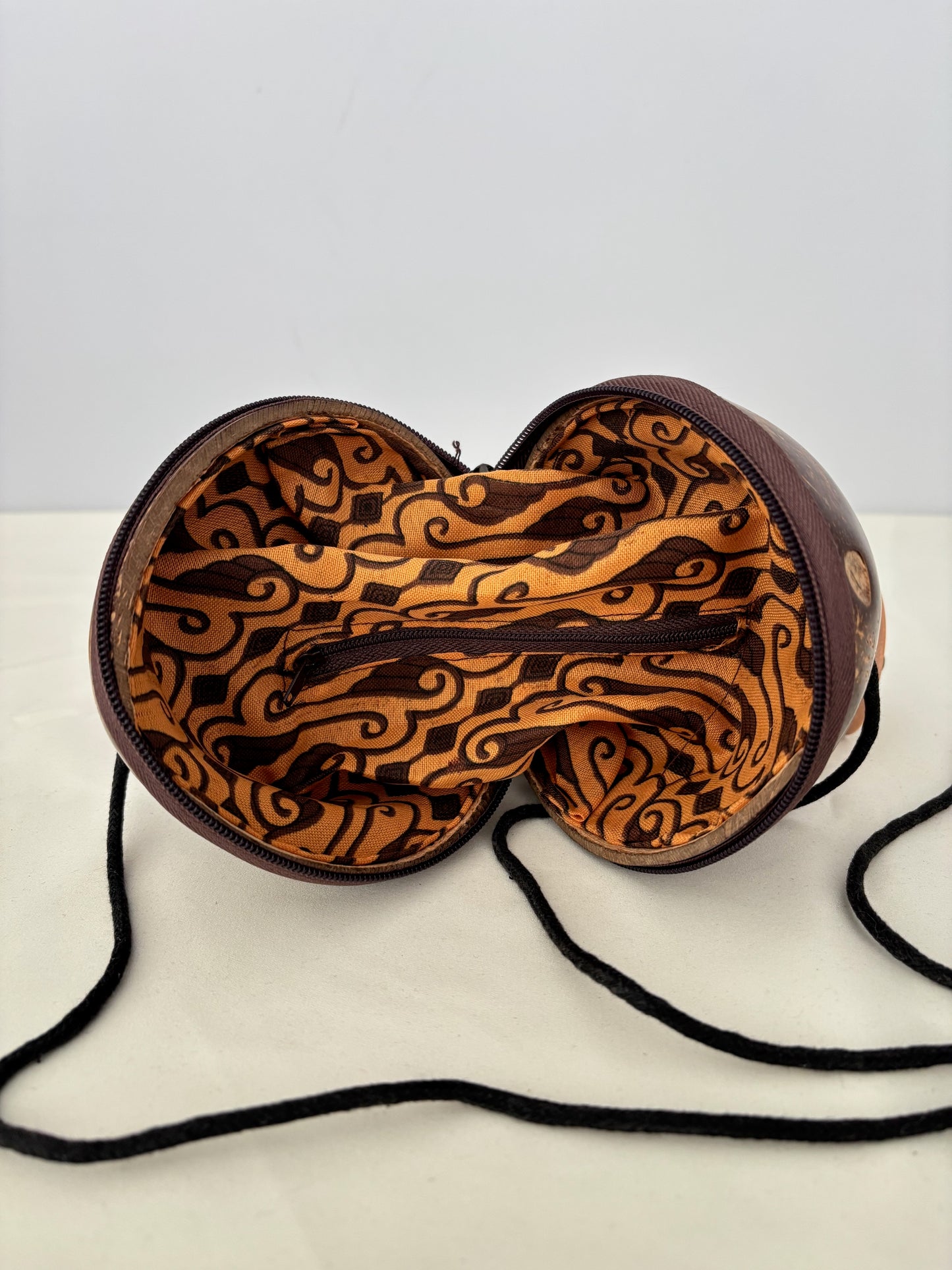 1970s Coconut Shell Shoulder Bag