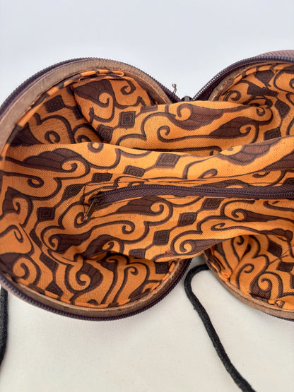 1970s Coconut Shell Shoulder Bag