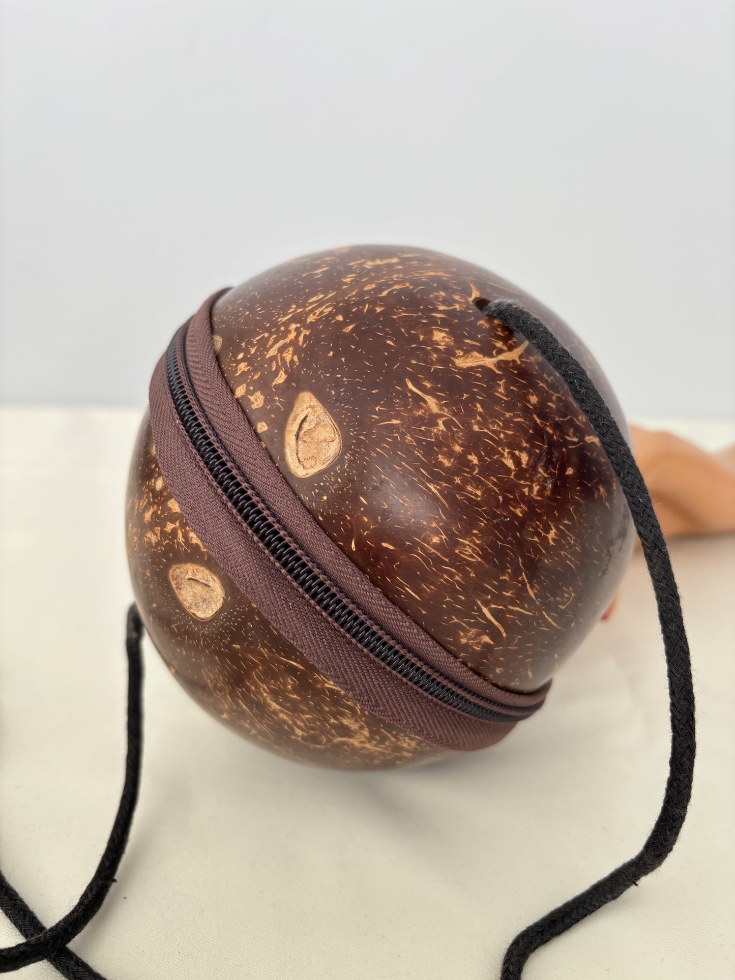 1970s Coconut Shell Shoulder Bag