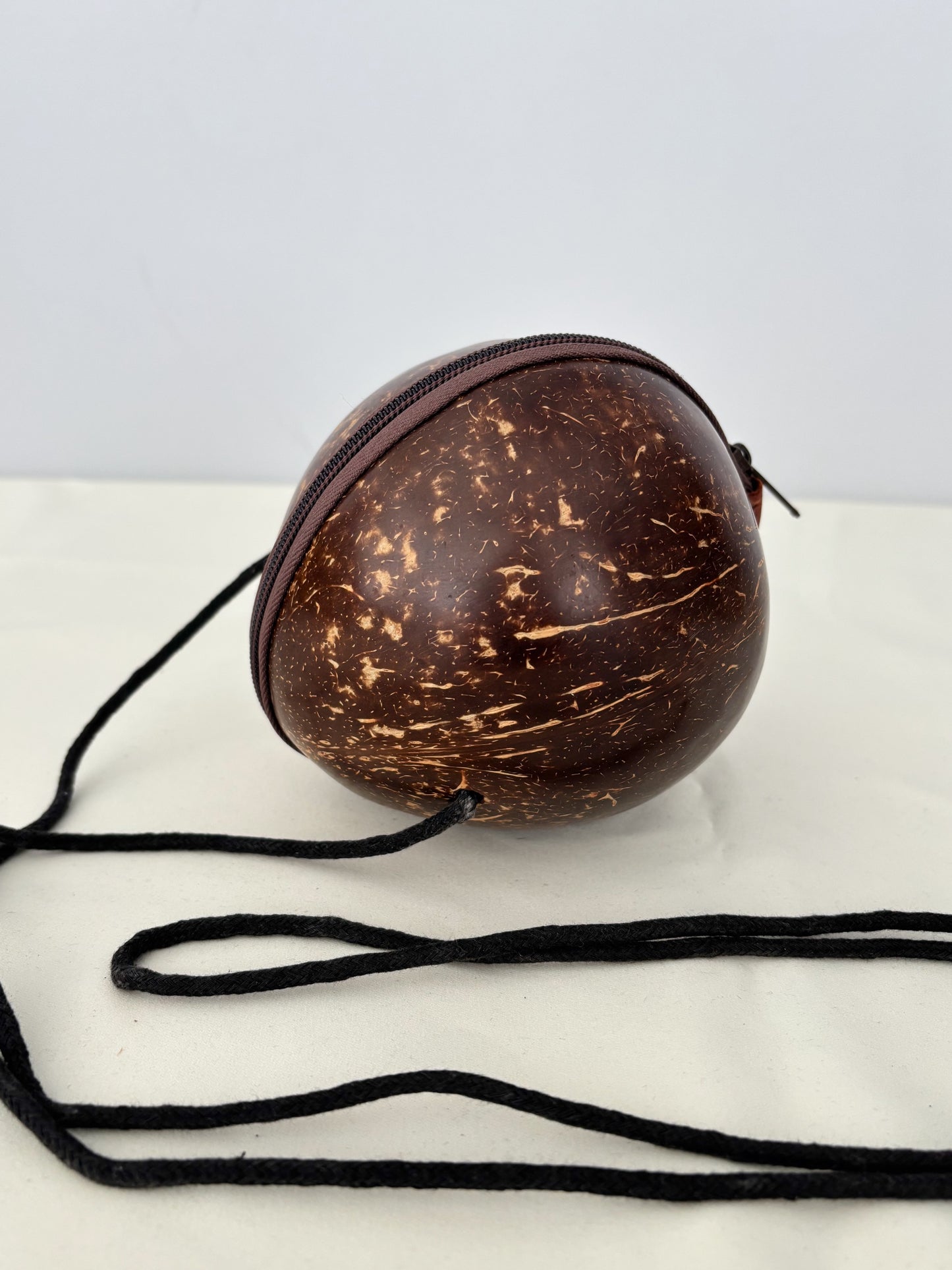 1970s Coconut Shell Shoulder Bag