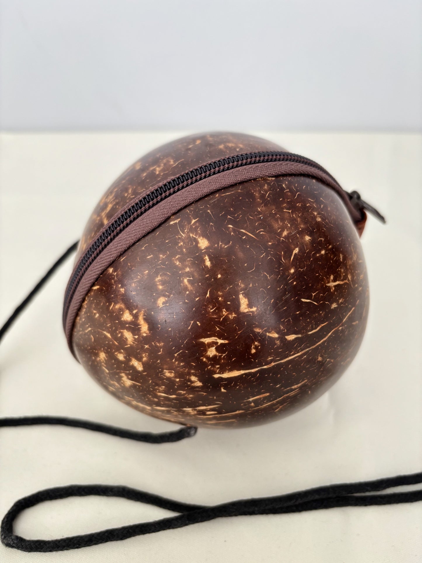 1970s Coconut Shell Shoulder Bag