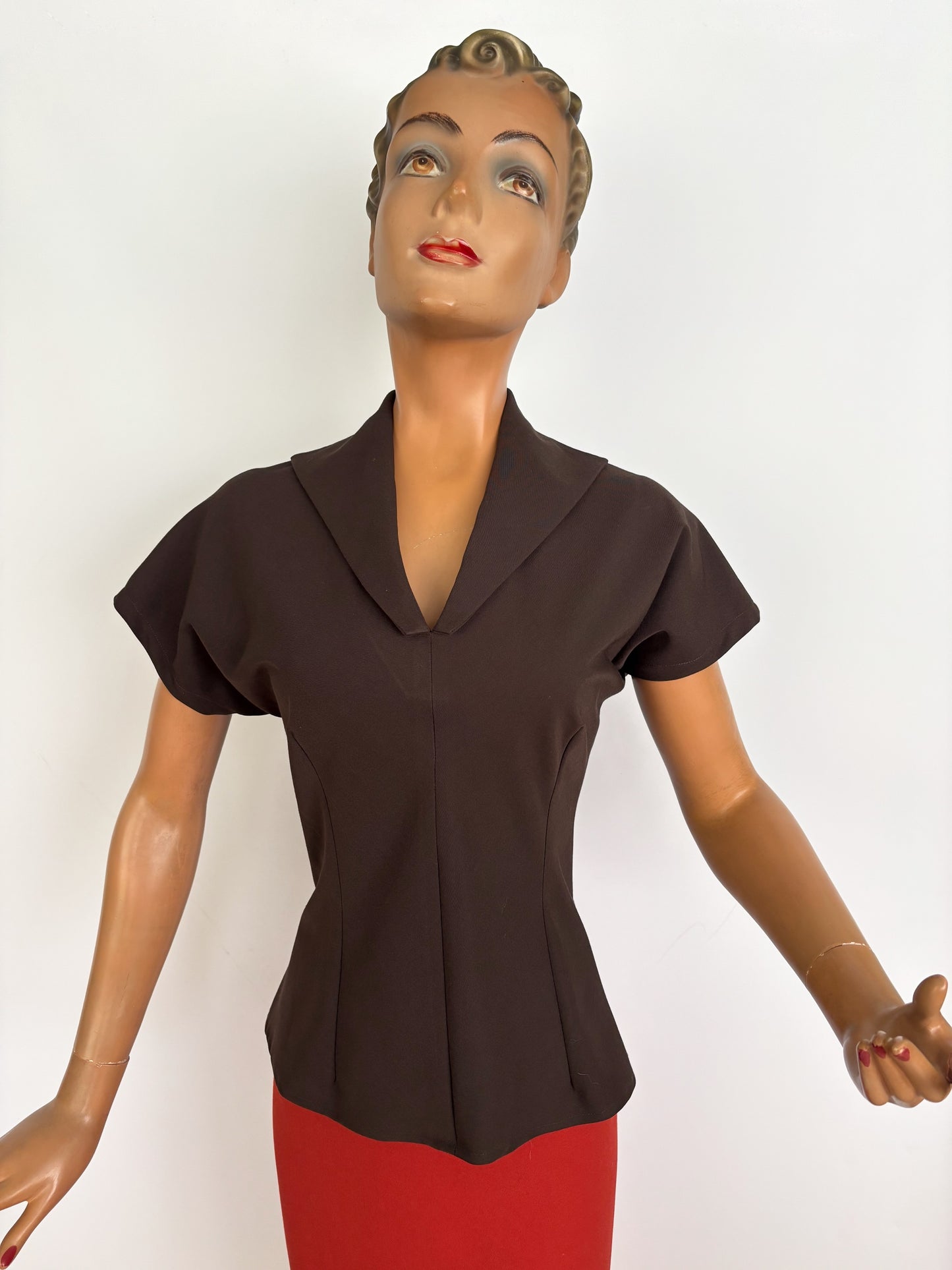 M | 1940s Style Sailor Collar Top