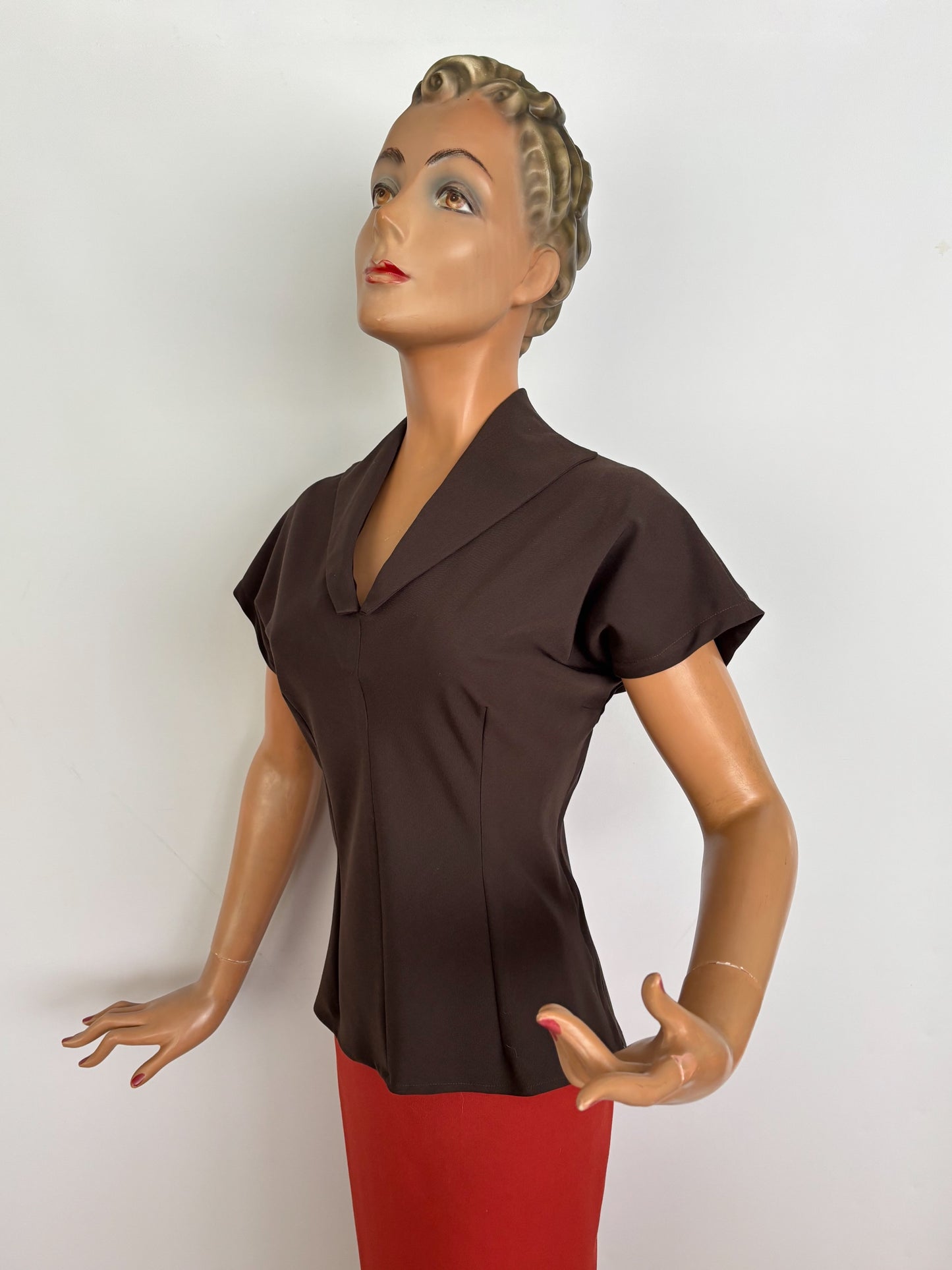 M | 1940s Style Sailor Collar Top