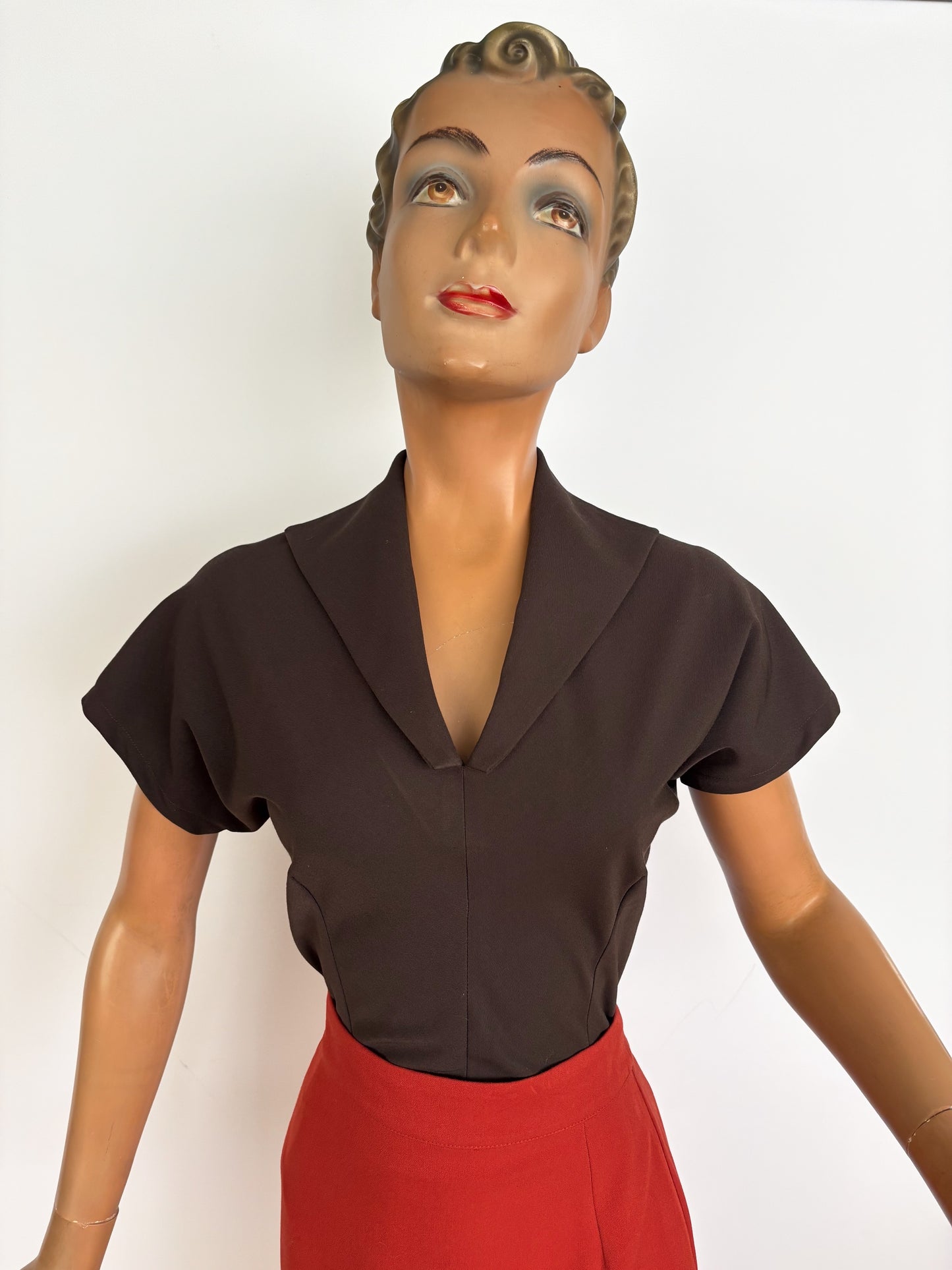 M | 1940s Style Sailor Collar Top