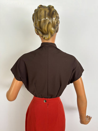 M | 1940s Style Sailor Collar Top