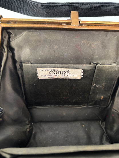 1940s/50s Black Cordé Handbag