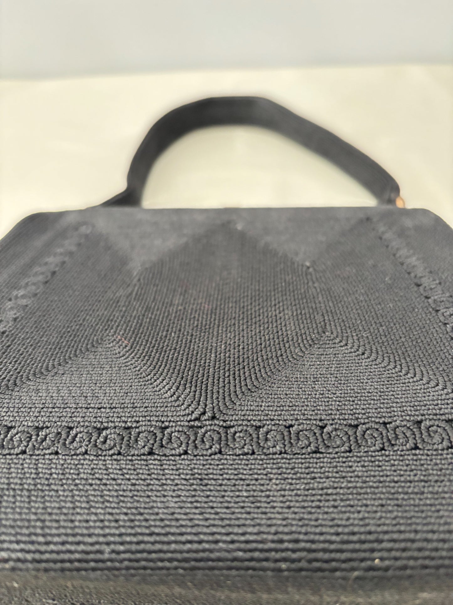 1940s/50s Black Cordé Handbag