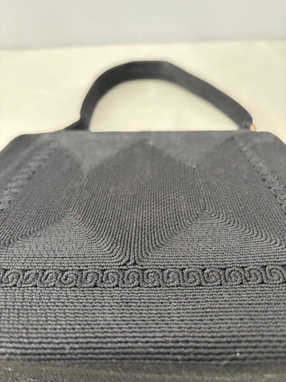 1940s/50s Black Cordé Handbag