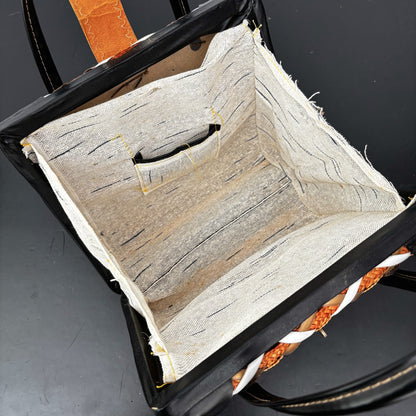 1960s Large Woven Straw Handbag
