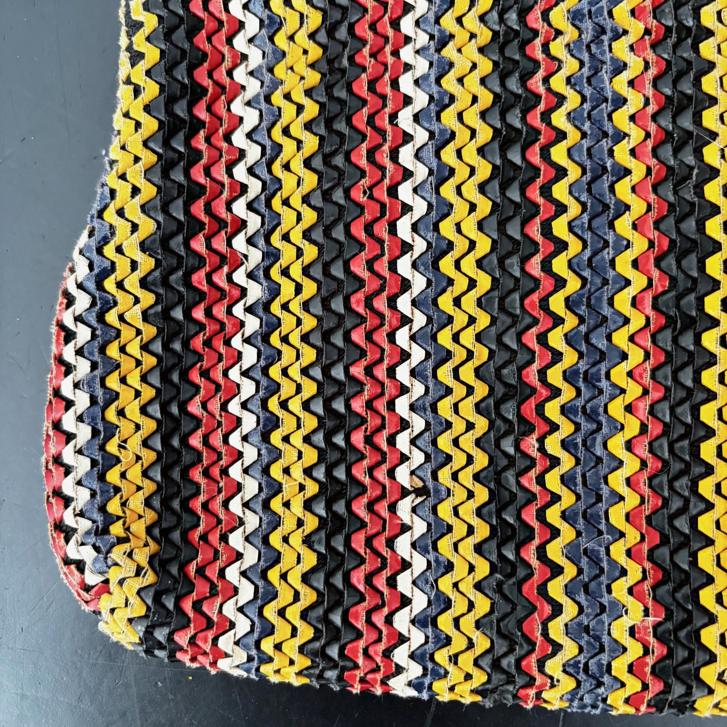 1940s Multi Color Telephone Cord-Style Handbag