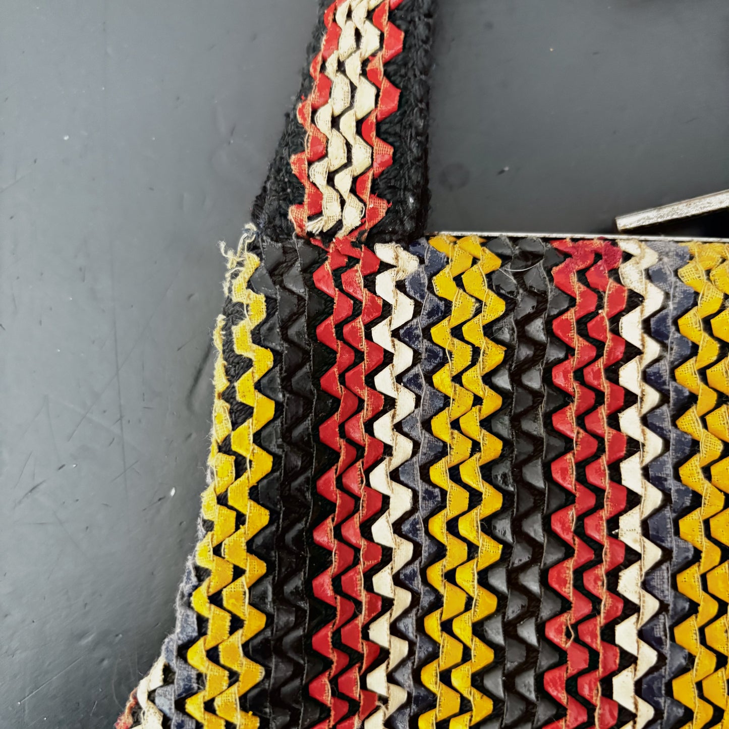1940s Multi Color Telephone Cord-Style Handbag