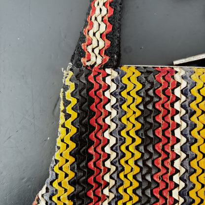 1940s Multi Color Telephone Cord-Style Handbag