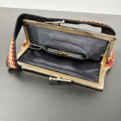 1940s Multi Color Telephone Cord-Style Handbag