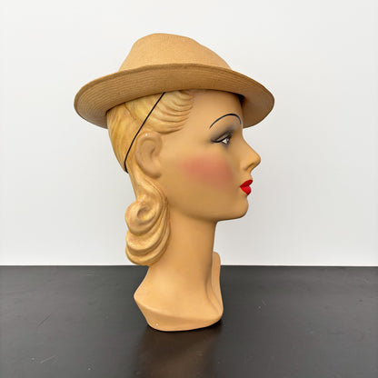 1930s Straw Summer Hat