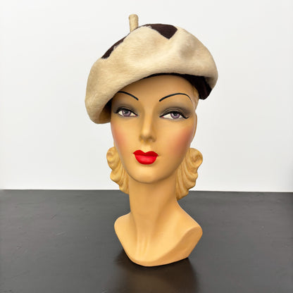 1960s Schiaparelli Starburst Mod Beret