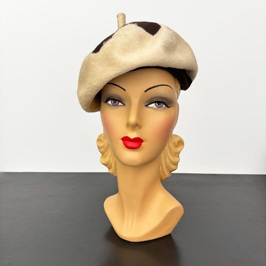 1960s Schiaparelli Starburst Mod Beret