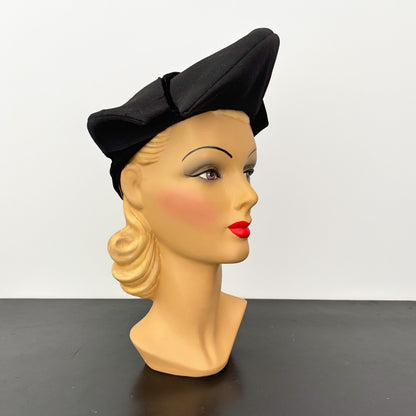 1940s Avant-garde Felt Beret