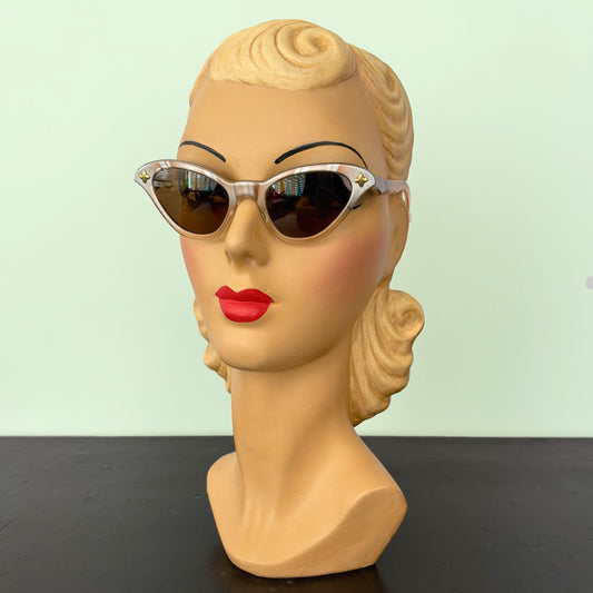 1950s Marbled Cat-Eye Sunglasses