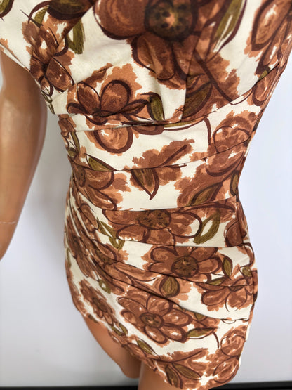 S | 1950s/60s Catalina The Art Of Eve Floral Bathing Suit
