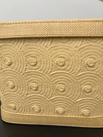 1960s Yellow Textured Plastic Box Purse