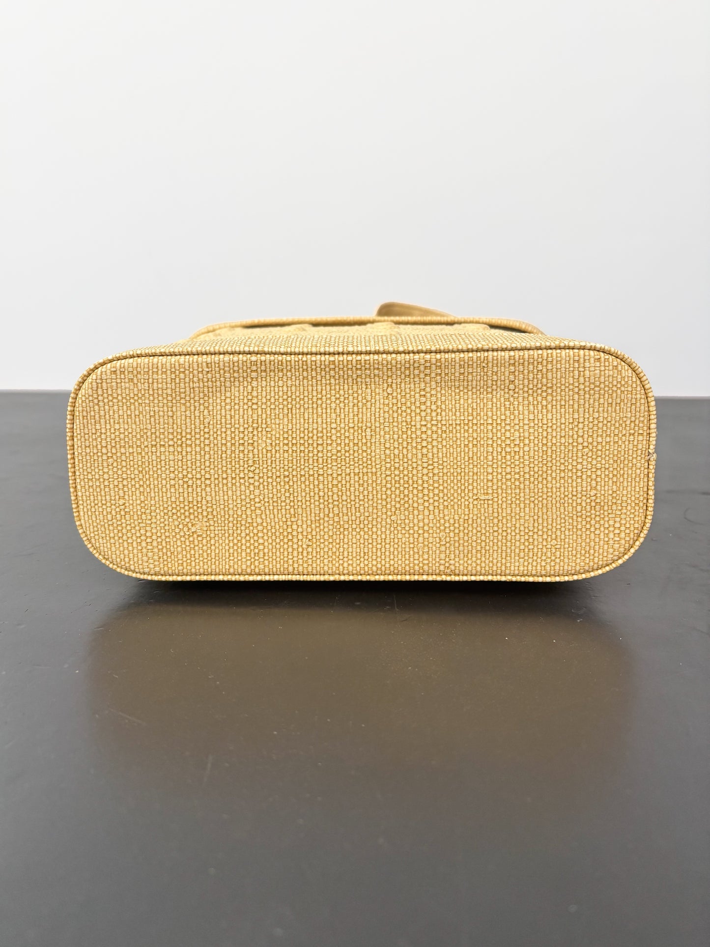 1960s Yellow Textured Plastic Box Purse