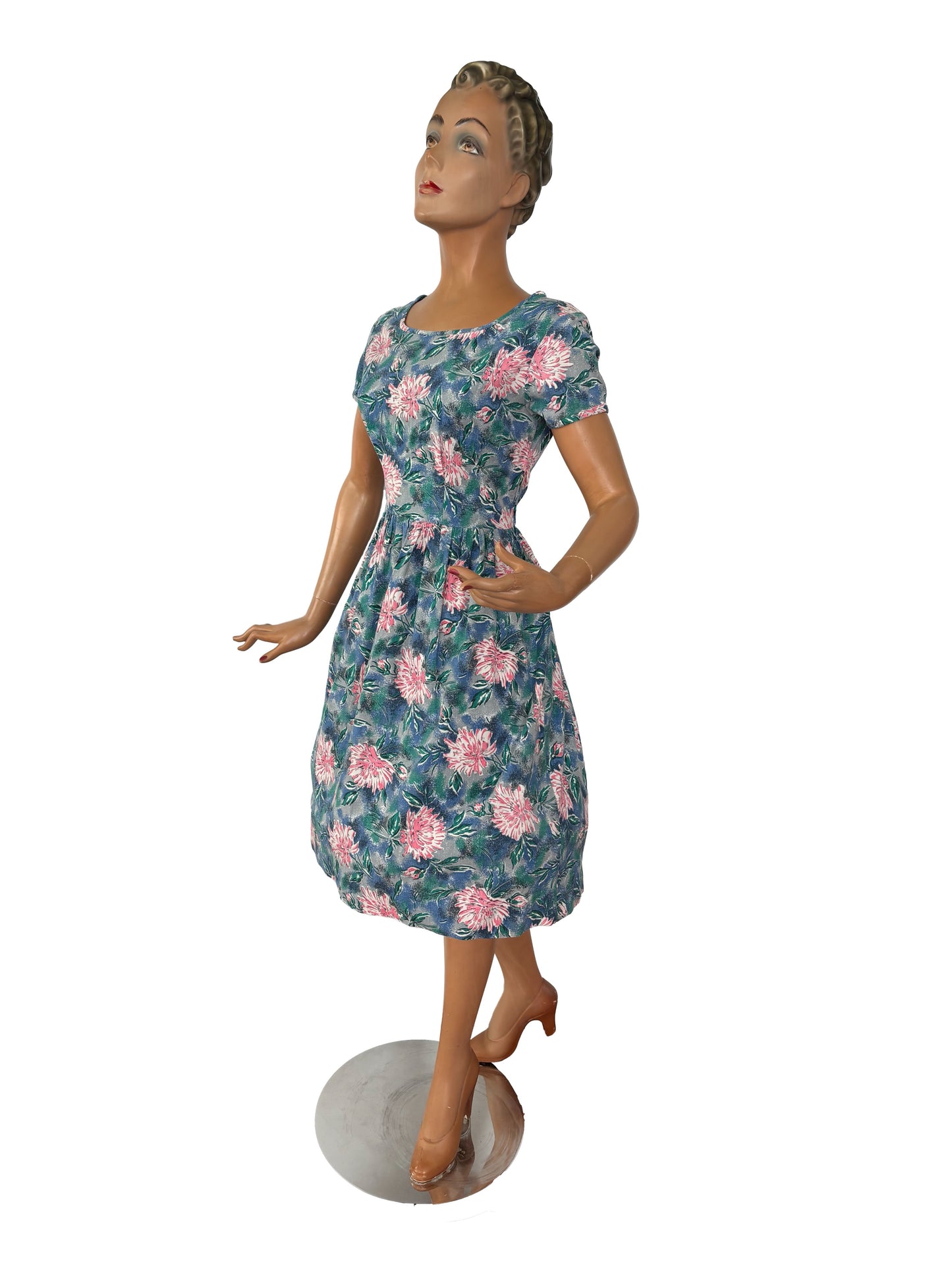 1950s Cotton Dress | M