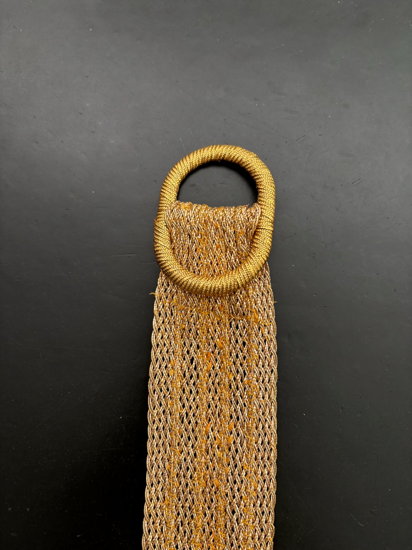 1950s Gold Metal Thread Waist Belt