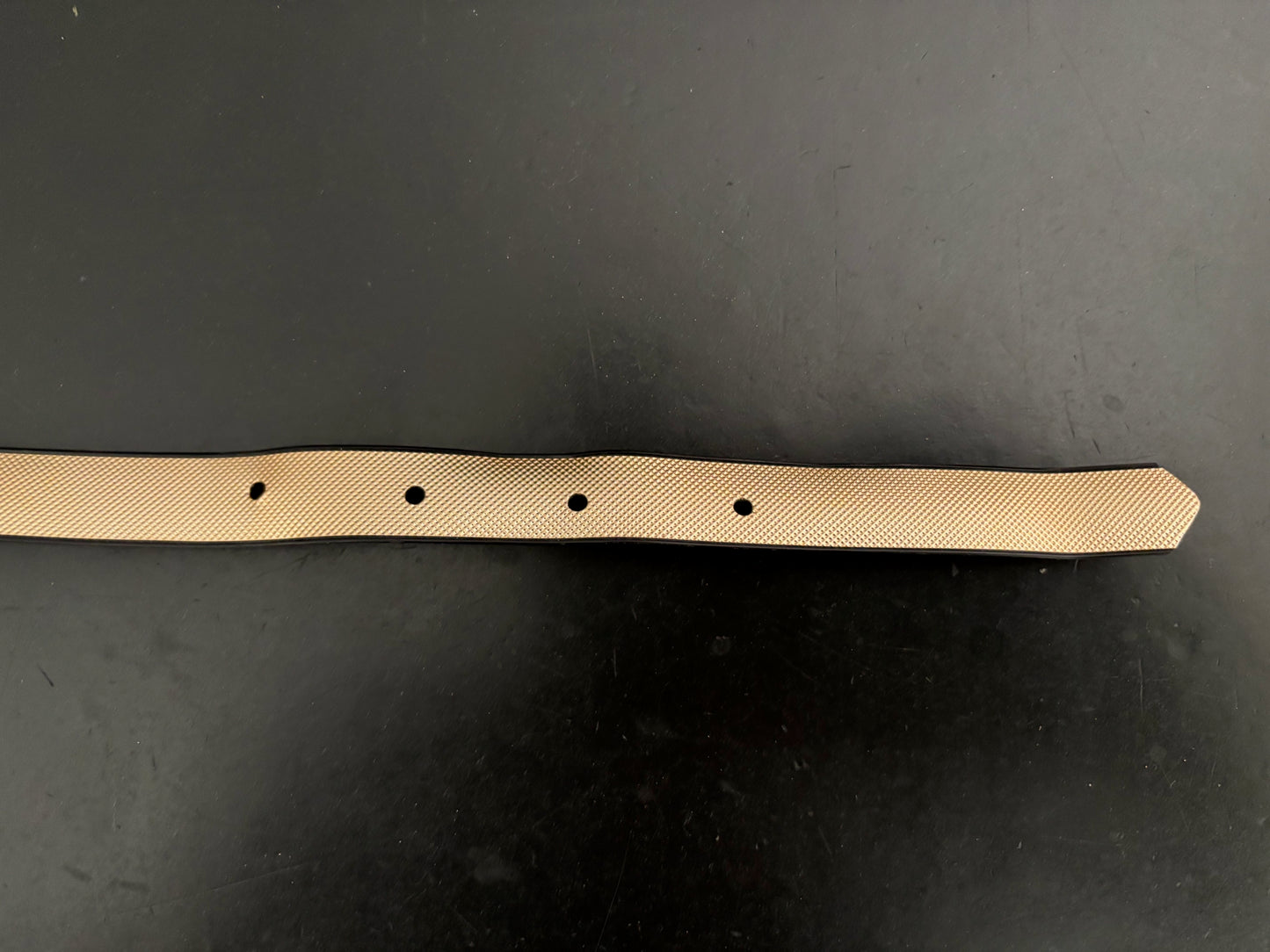 1960s Gold Textured Skinny Belt