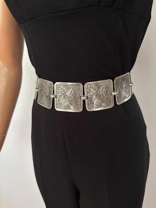 1950s Mexican Alpaca Panel Belt