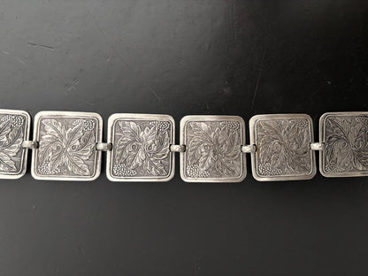 1950s Mexican Alpaca Panel Belt