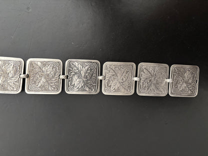 1950s Mexican Alpaca Panel Belt
