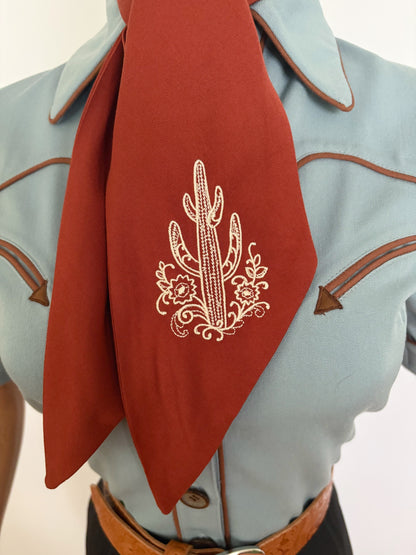 Western Style Embroidered Scarf