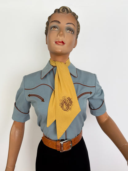 Western Style Embroidered Scarf