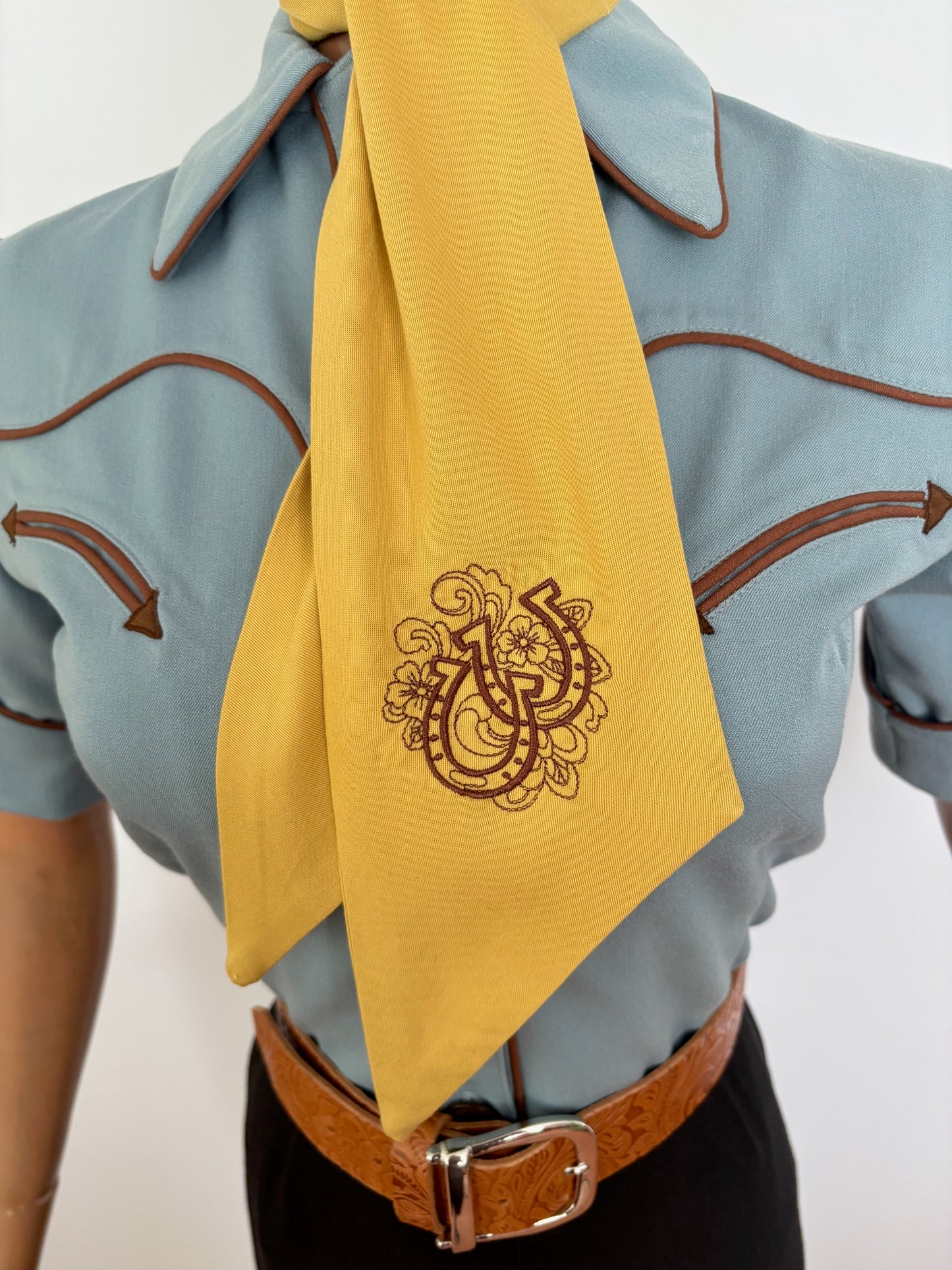 Western Style Embroidered Scarf