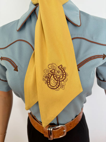 Western Style Embroidered Scarf