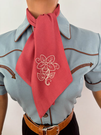 Western Style Embroidered Scarf