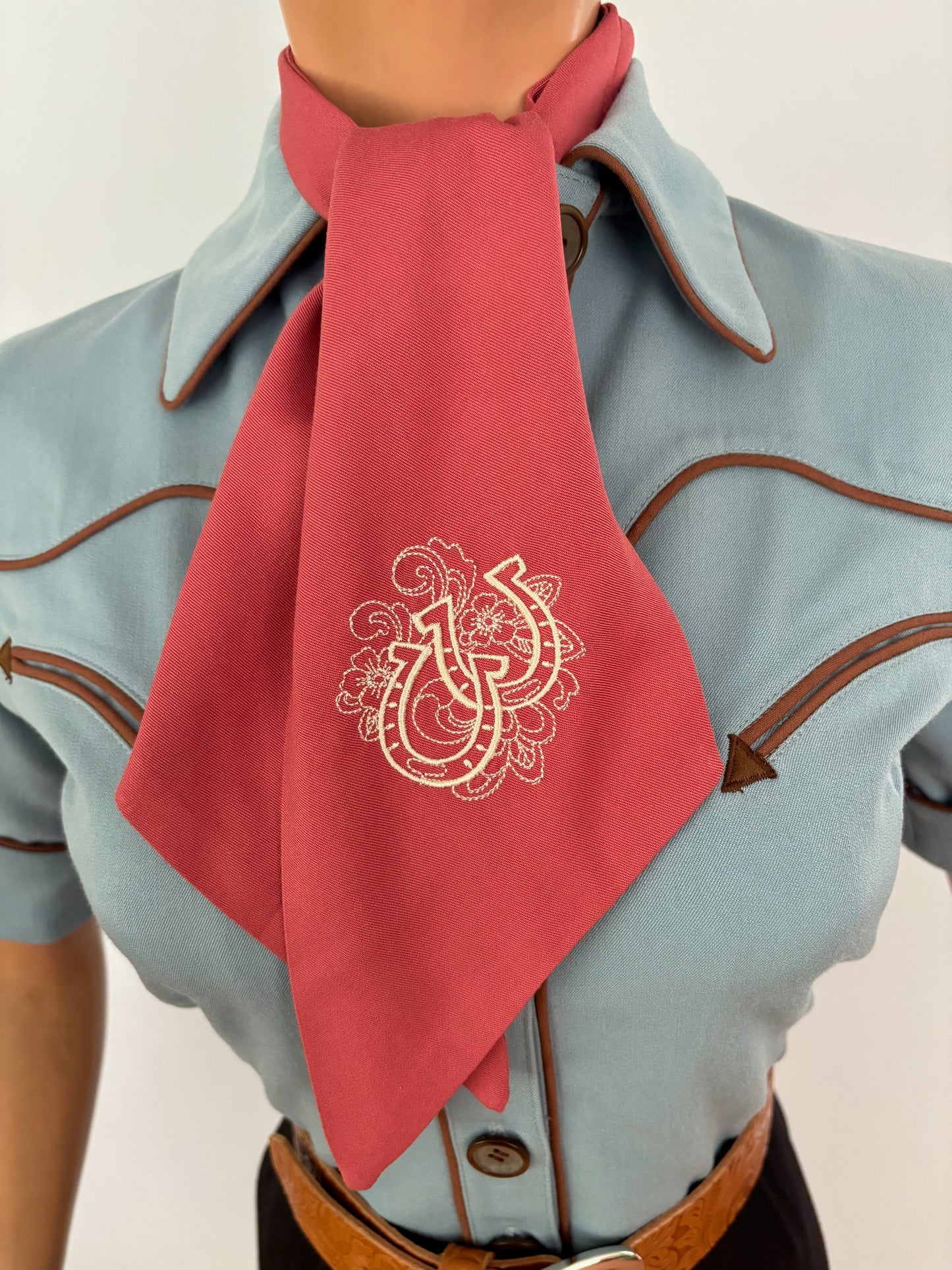 Western Style Embroidered Scarf