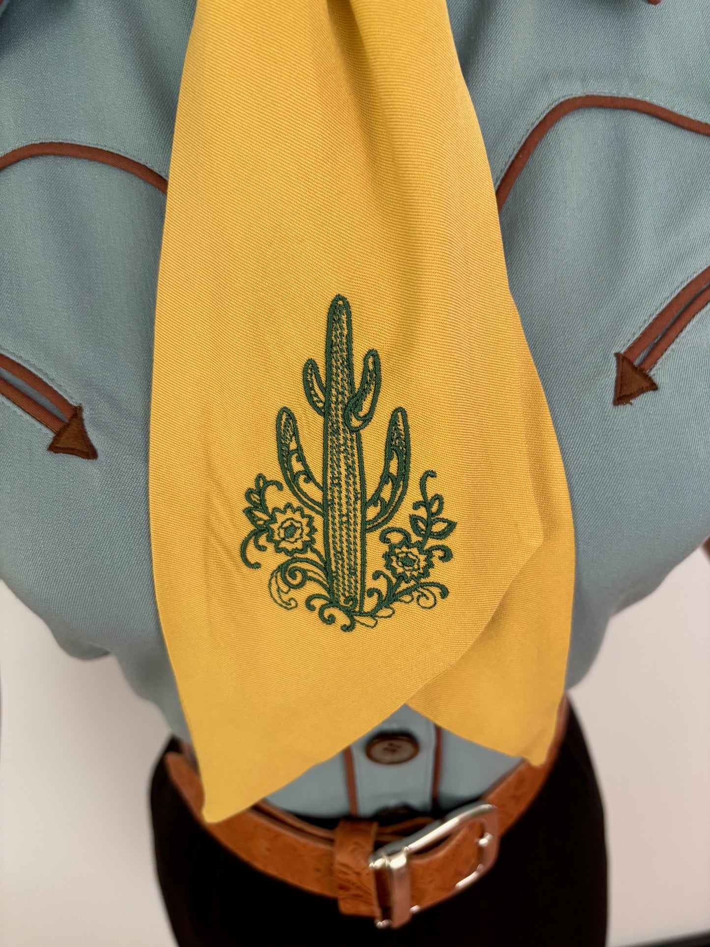 Western Style Embroidered Scarf