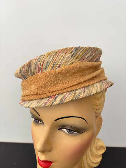1950s Fruit And Flower Tilt Hat