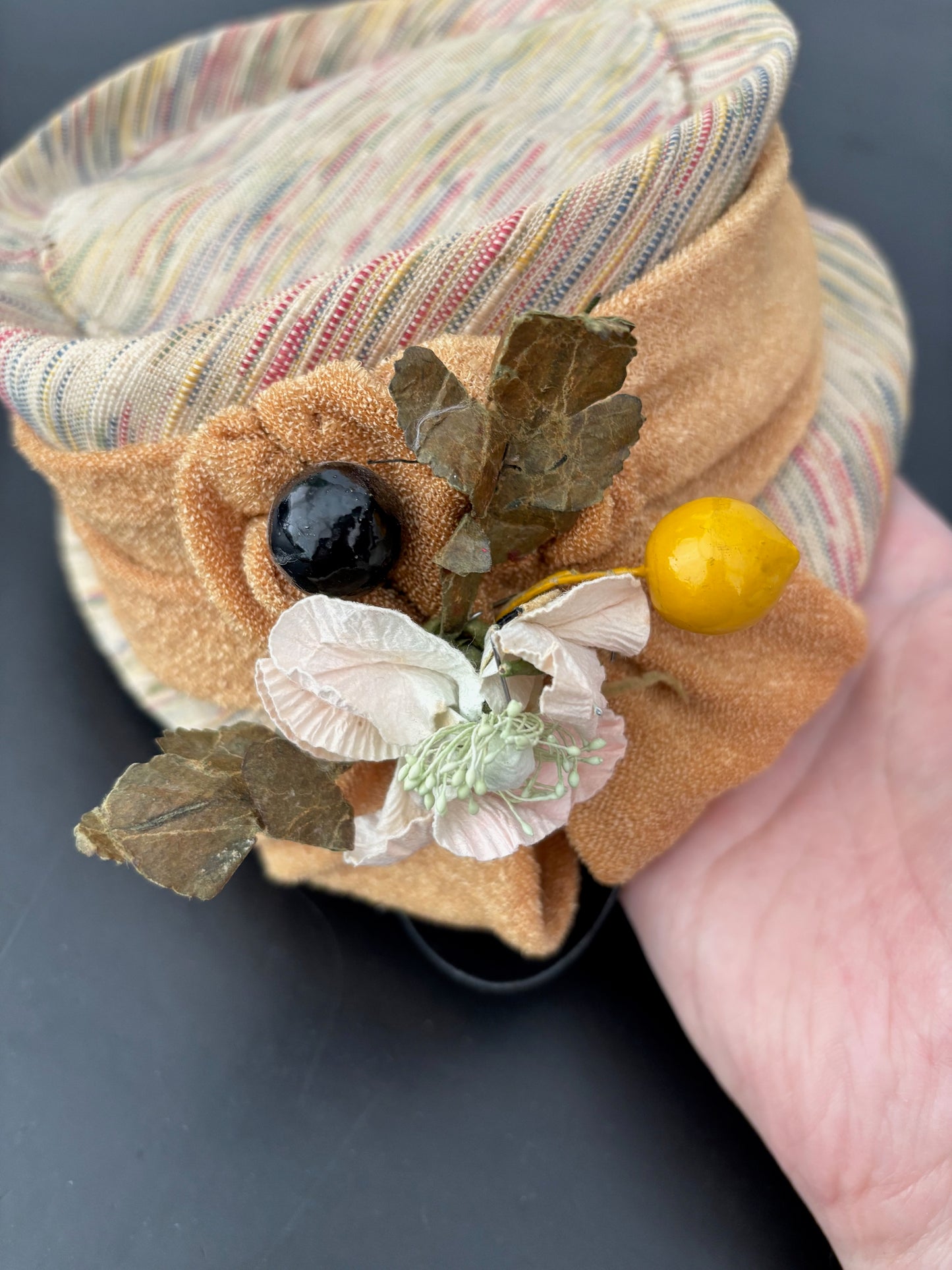 1950s Fruit And Flower Tilt Hat