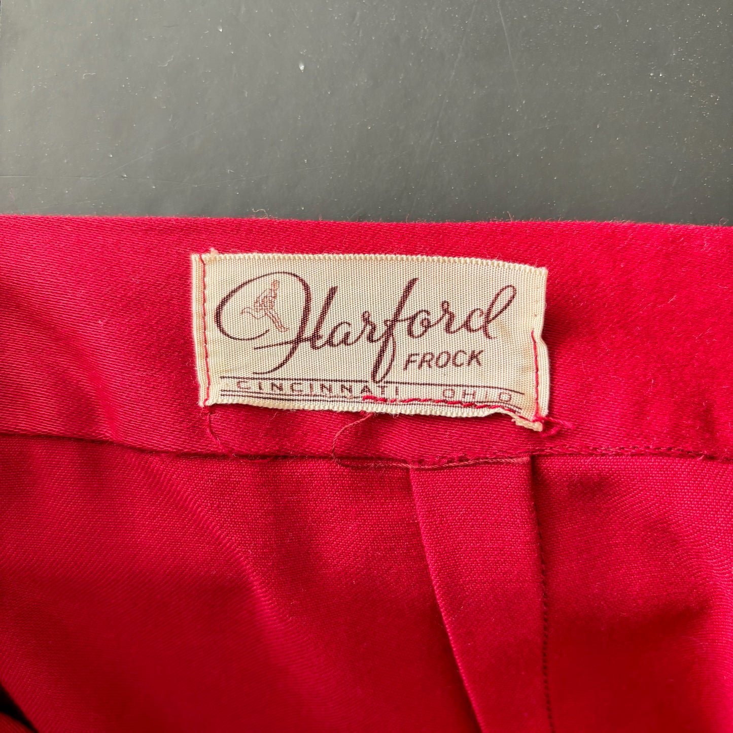 1940s Harford Frock Gabardine Skirt | XXS/XS